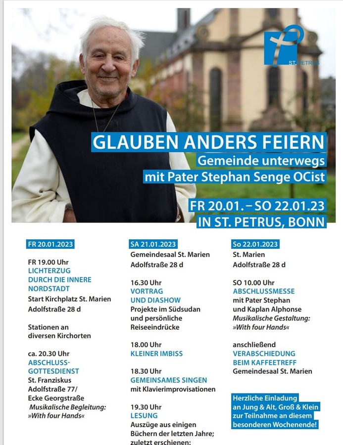 Alltagshelfer gesucht - Gemeindeleben & Gottesdienste - St. Petrus Bonn