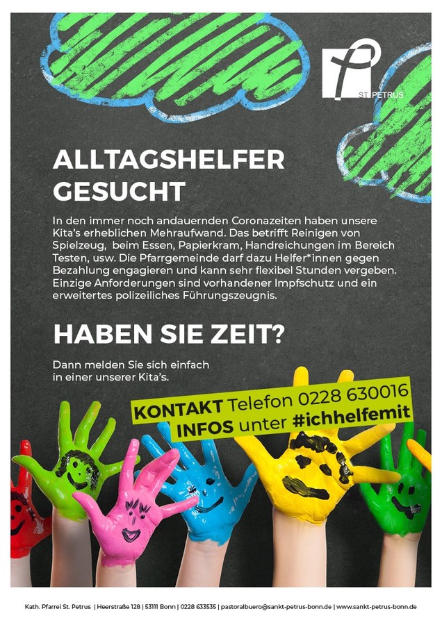 Alltagshelfer gesucht - Gemeindeleben & Gottesdienste - St. Petrus